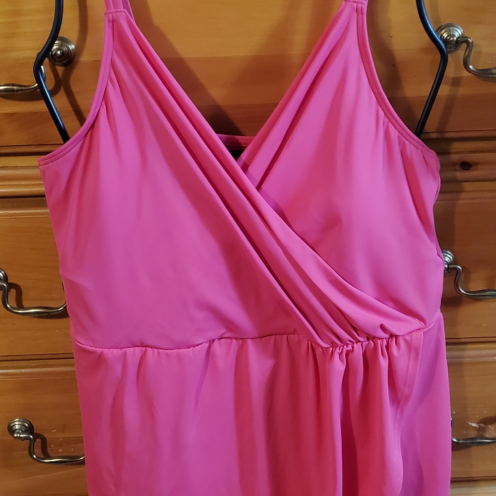 Pink Swim Dress By Lands End